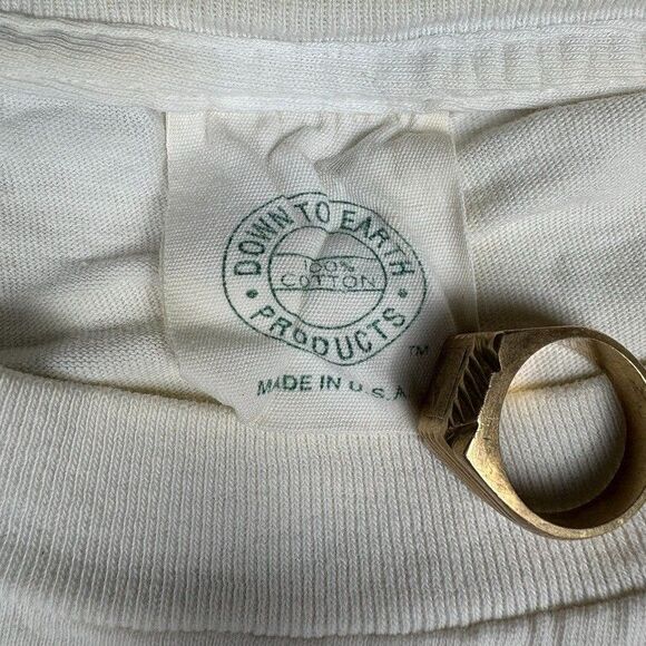 VTG 90s Oceanic Society Dolphin T Shirt L USA Made Single Stitch Graphic Ocean - Picture 5 of 14